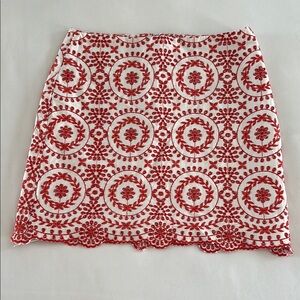 LOFT Mini A-Line Skirt with Embellished Design for Casual Wear